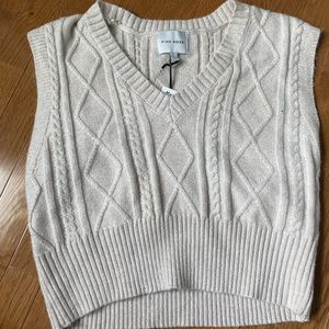 Cream Sweater Vest